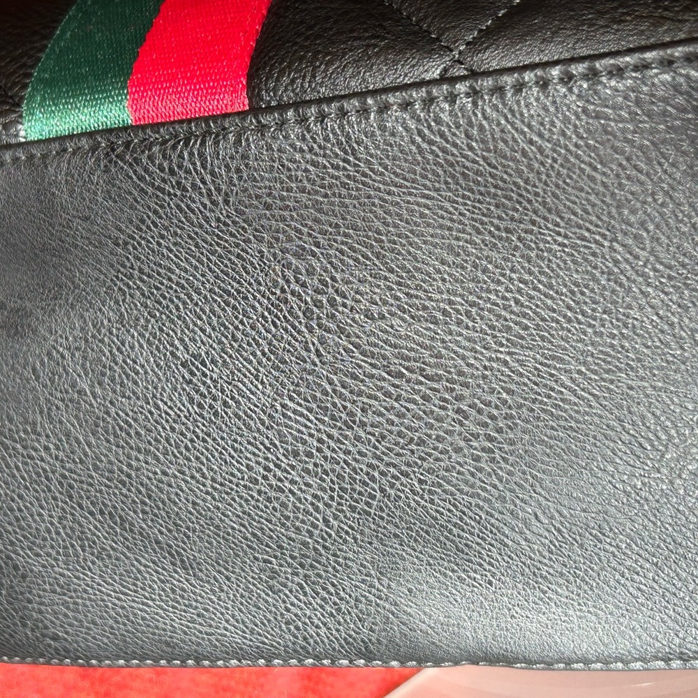 Alba Black Webbing & Bee Quilted Crossbody 18” x 11” x 5” NWT - Picture 10 of 15